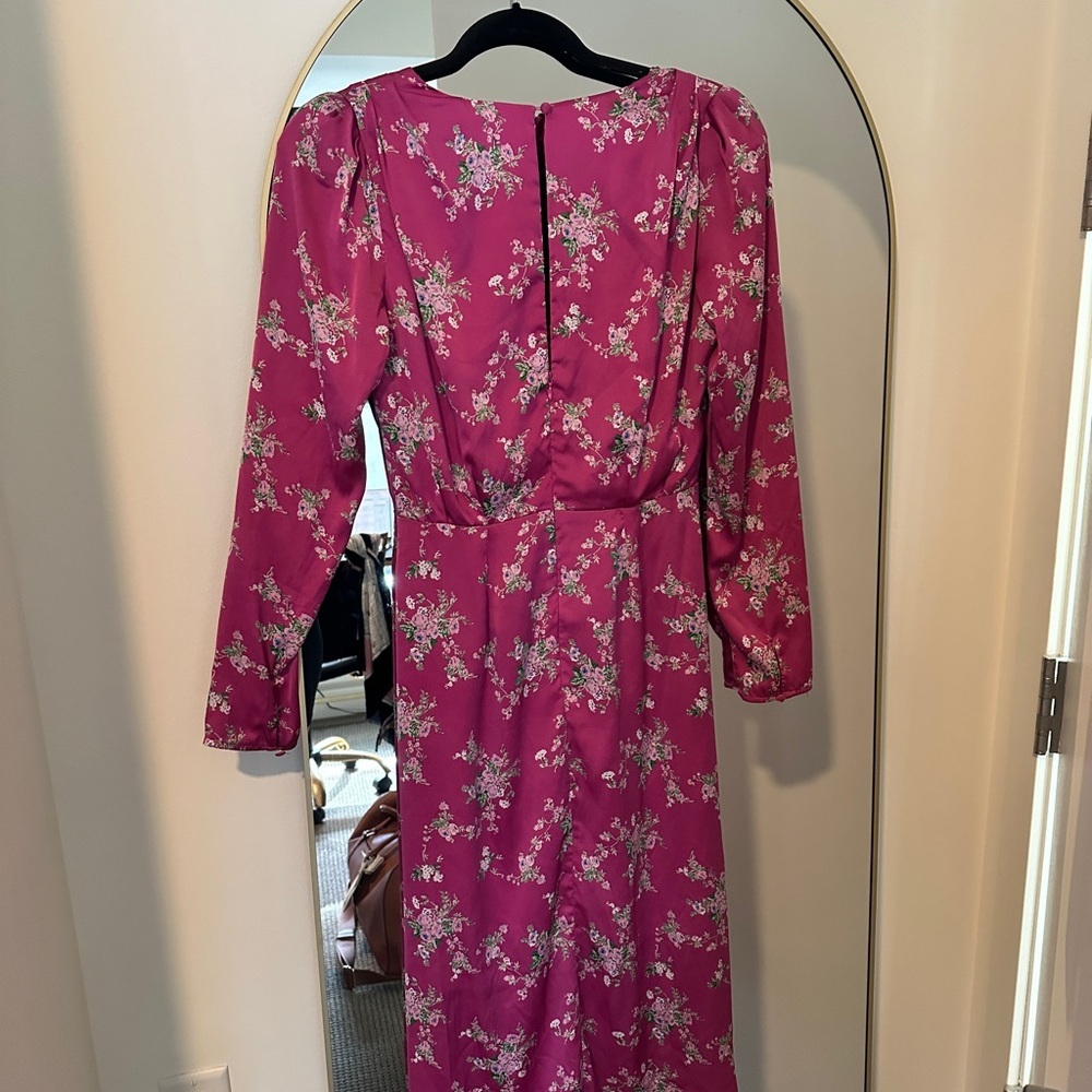 Wayf Floral Pink Dress - size small - Picture 3 of 4